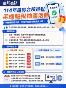 2026手機報稅抽獎活動 2026手機報稅抽獎活動