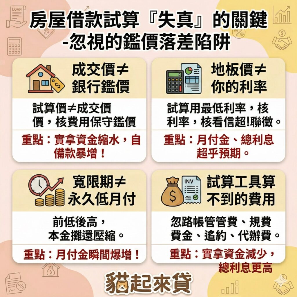 房屋借款試算失真?!容易忽視的鑑價落差陷阱